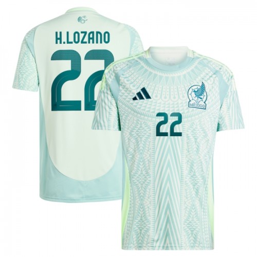 Fußball Trikot Mexiko Hirving Lozano 22 Auswärts 2024 Fußball Trikot Mexiko Hirving Lozano 22 Auswärts 2024